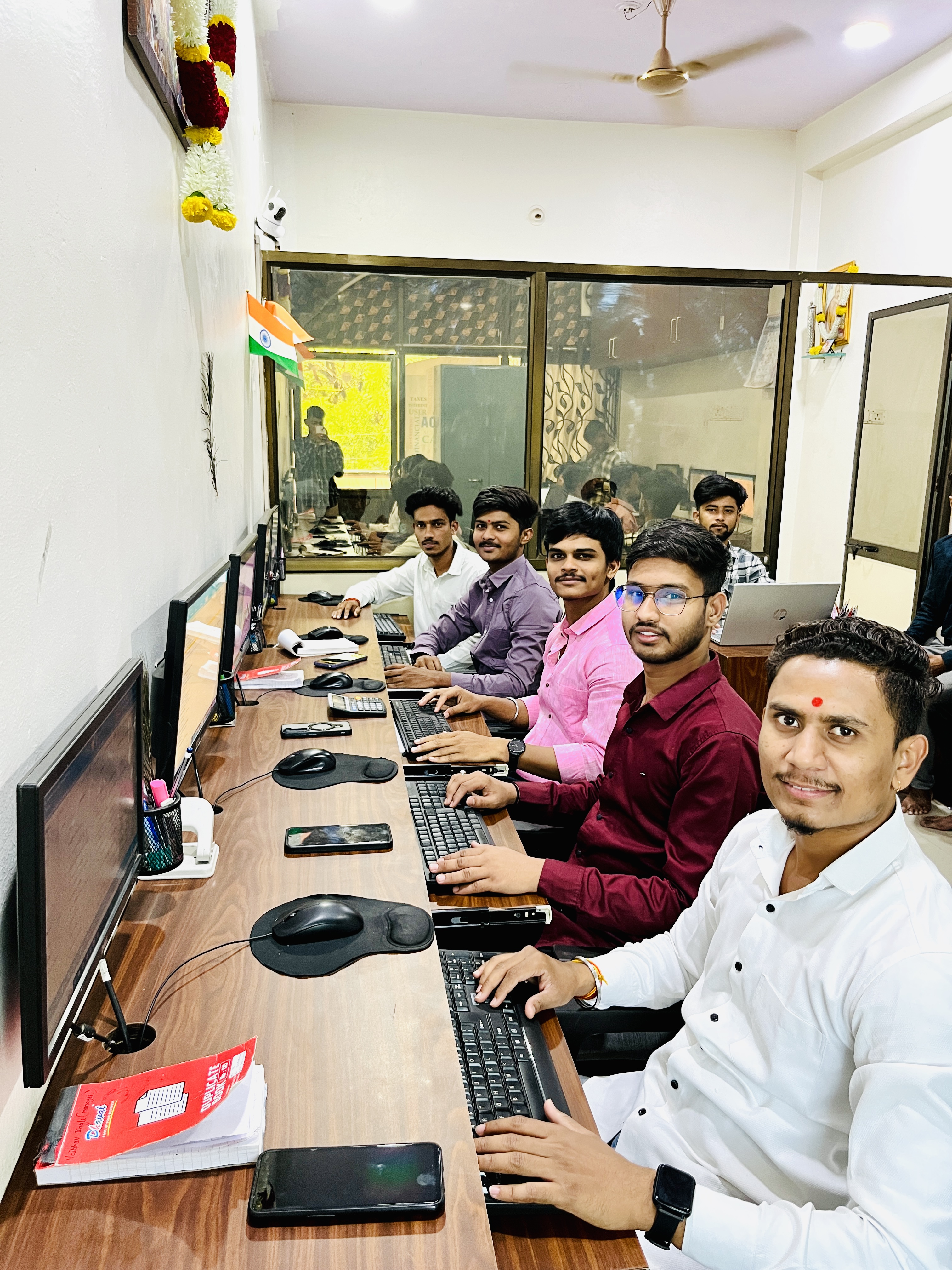 Office Workers at Desk